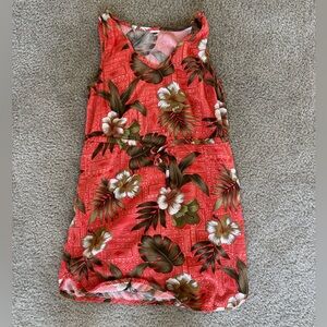Hawaii style flower dress size s
